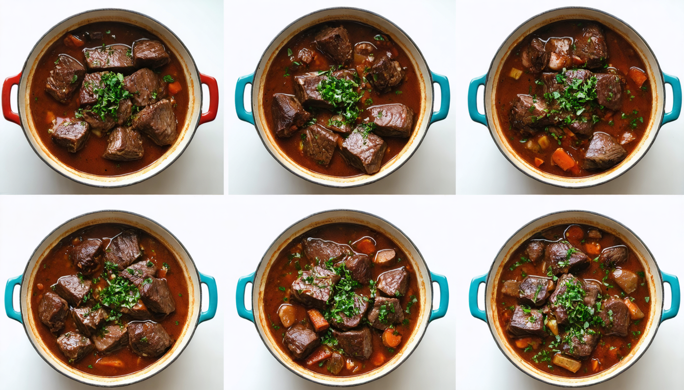 découvrez la recette authentique de la joue de bœuf à la bourguignonne, un plat savoureux mijoté lentement pour révéler toute sa richesse et ses arômes traditionnels.