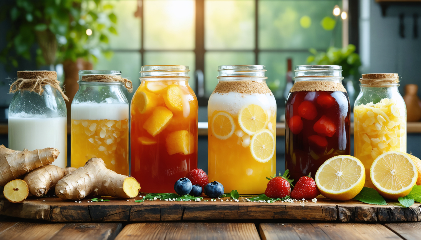 découvrez les bienfaits et secrets du kéfir et du kombucha, ces élixirs tendance qui boostent votre bien-être naturellement.