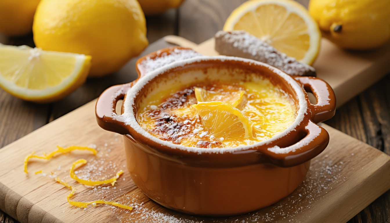 découvrez la recette signature de cyril lignac pour une crème brûlée au citron parfaite, alliant douceur et fraîcheur pour un dessert exquis.
