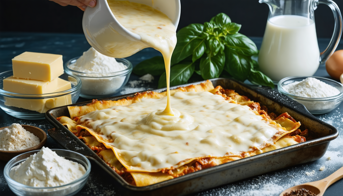 découvrez la recette simple et rapide de la sauce béchamel parfaite pour réussir des lasagnes crémeuses et savoureuses à chaque fois.