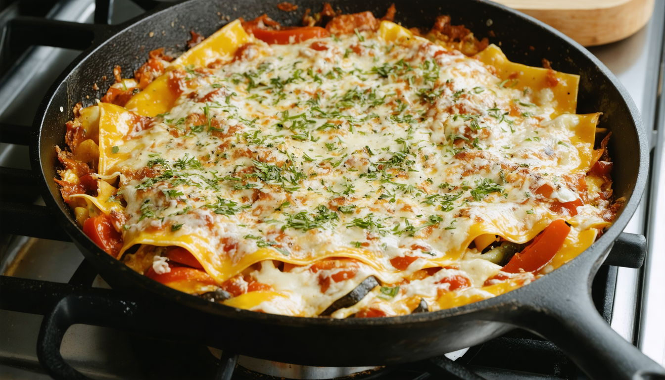 découvrez la recette express des lasagnes à la poêle, parfaite pour un repas d'été savoureux sans utiliser de four. simple, rapide et délicieuse !