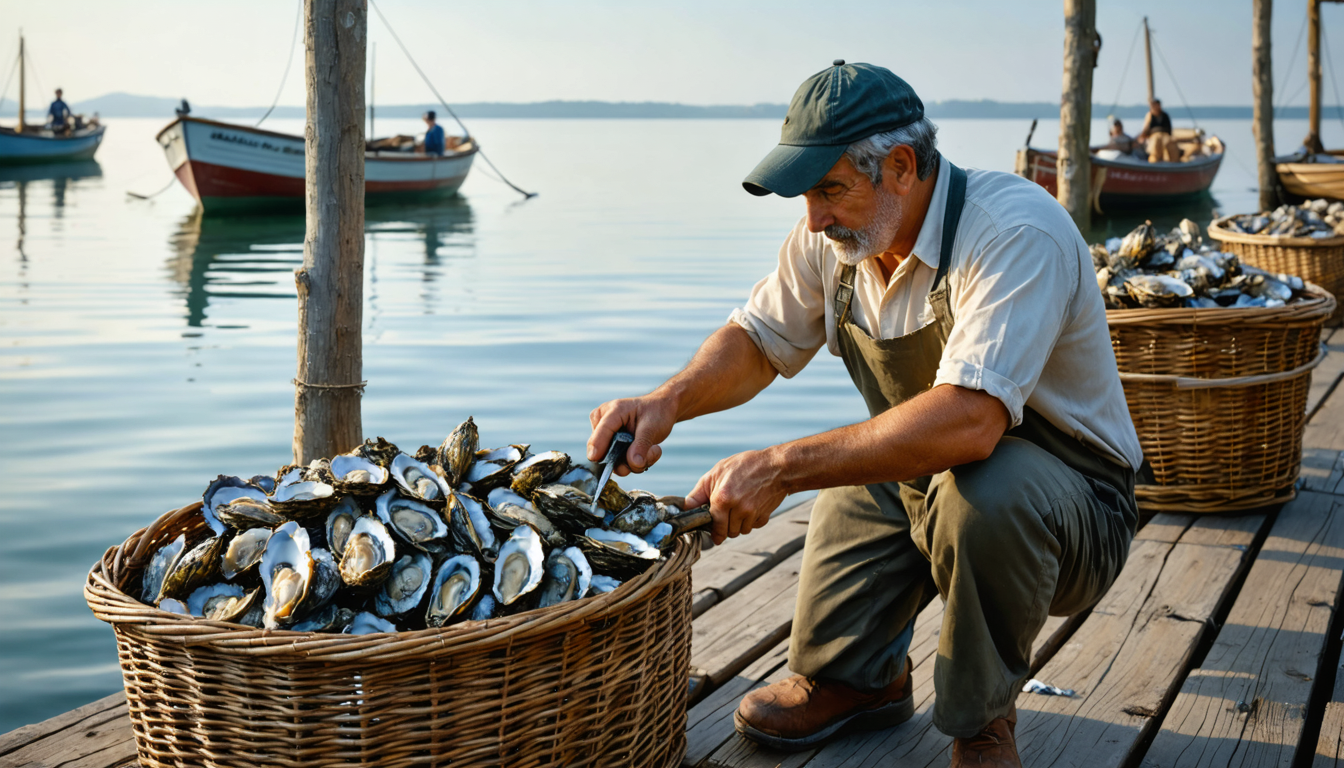 découvrez le secret des pêcheurs de l’étang de thau pour ouvrir en toute sécurité les délicieuses huîtres de bouzigues, une tradition locale authentique.