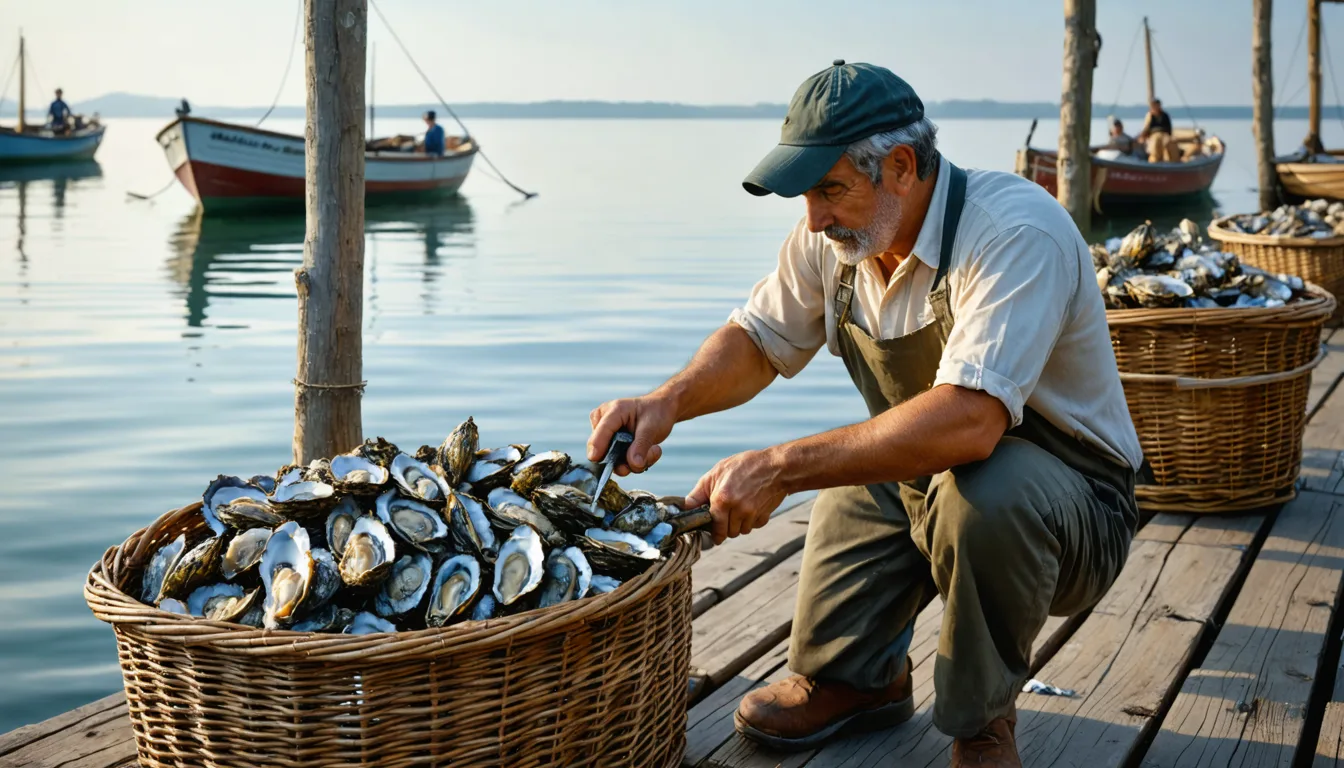 découvrez le secret des pêcheurs de l’étang de thau pour ouvrir en toute sécurité les délicieuses huîtres de bouzigues, une tradition locale authentique.