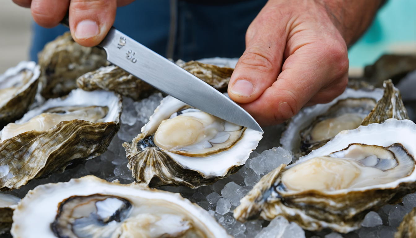 découvrez le secret des pêcheurs de l’étang de thau pour ouvrir facilement et en toute sécurité les huîtres de bouzigues, un savoir-faire traditionnel à ne pas manquer.