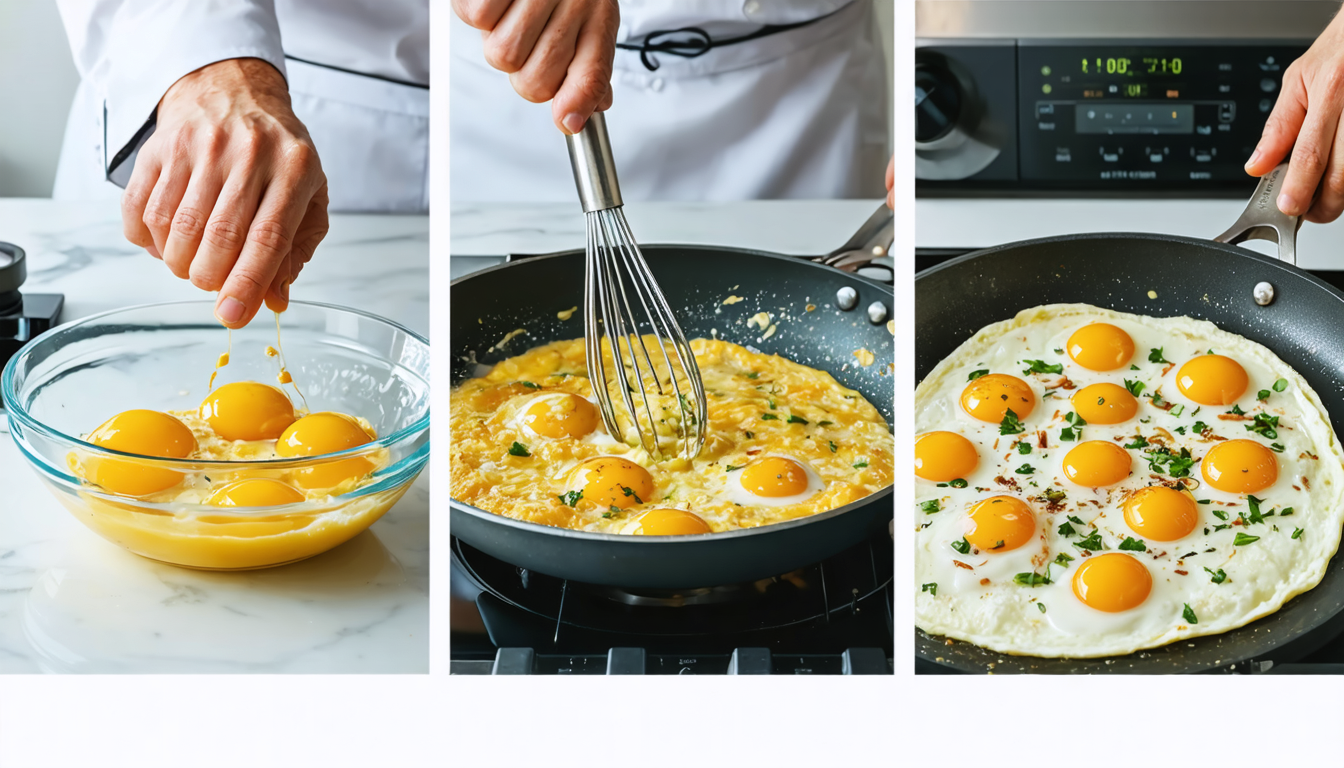 découvrez les 3 secrets incontournables pour réussir une omelette parfaite comme un grand chef à chaque fois. astuces simples et conseils de pro pour un résultat délicieux et inratable.