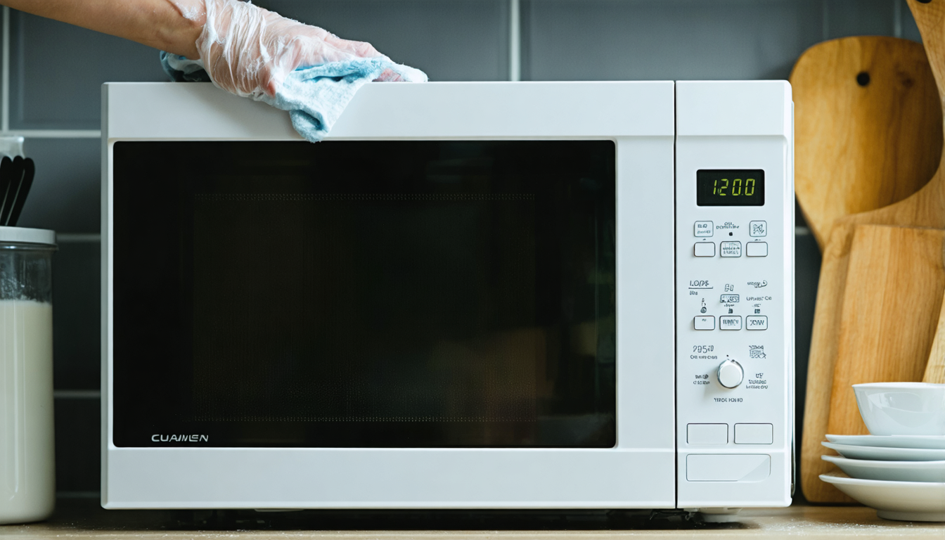découvrez la méthode rapide et efficace pour nettoyer votre micro-ondes en seulement 60 secondes et le retrouver comme neuf.