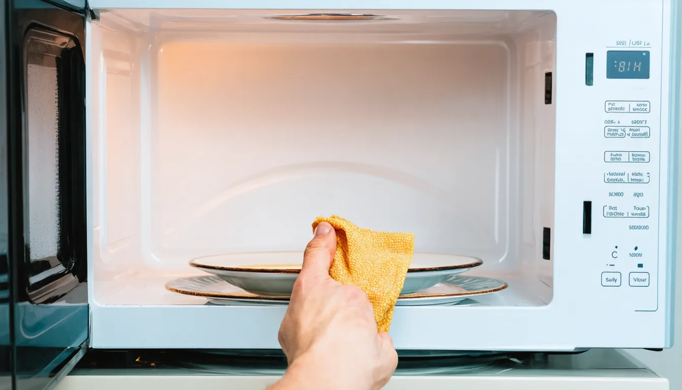 découvrez la méthode rapide et efficace pour nettoyer votre micro-ondes en seulement 60 secondes et le retrouver comme neuf.