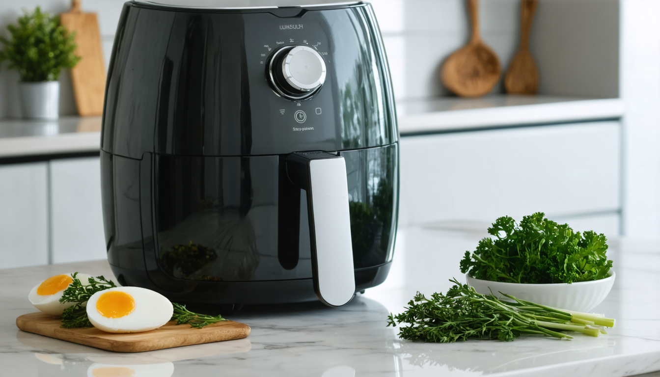 découvrez comment préparer un œuf mollet express à l'airfryer avec cette recette simple et rapide, idéale pour vos repas quotidiens.