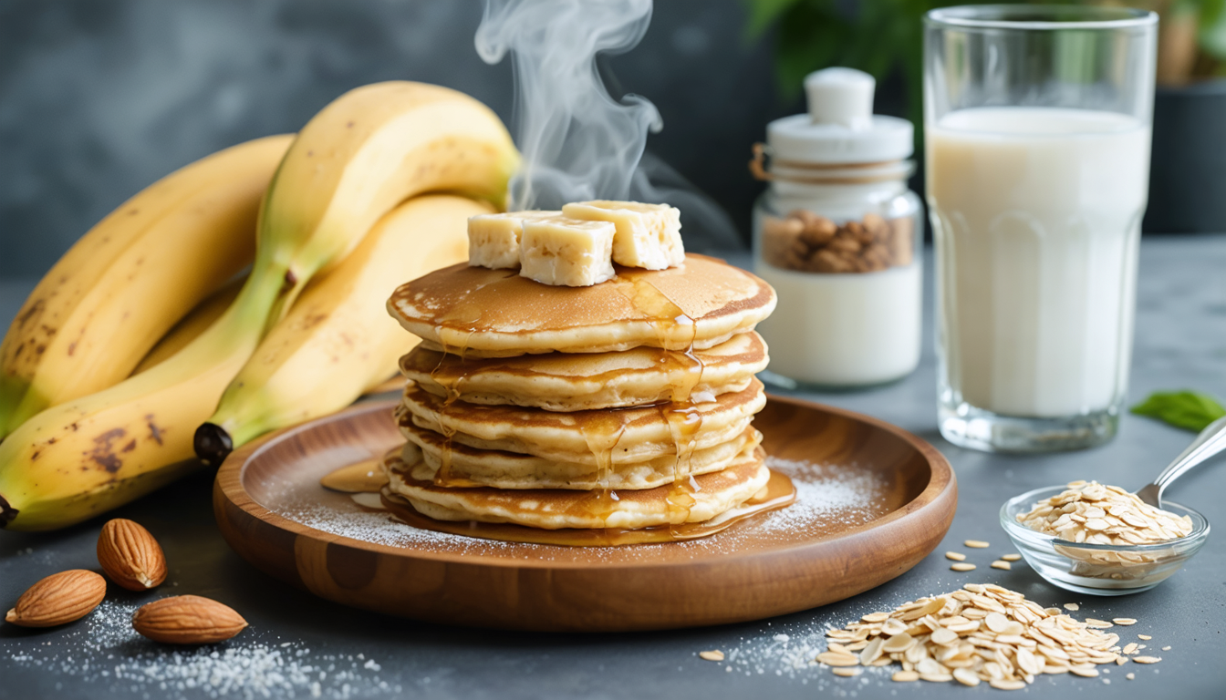 découvrez la recette de pancakes légers et moelleux, sans sucre ni matière grasse, pour un petit-déjeuner sain et délicieux qui surprendra vos papilles.