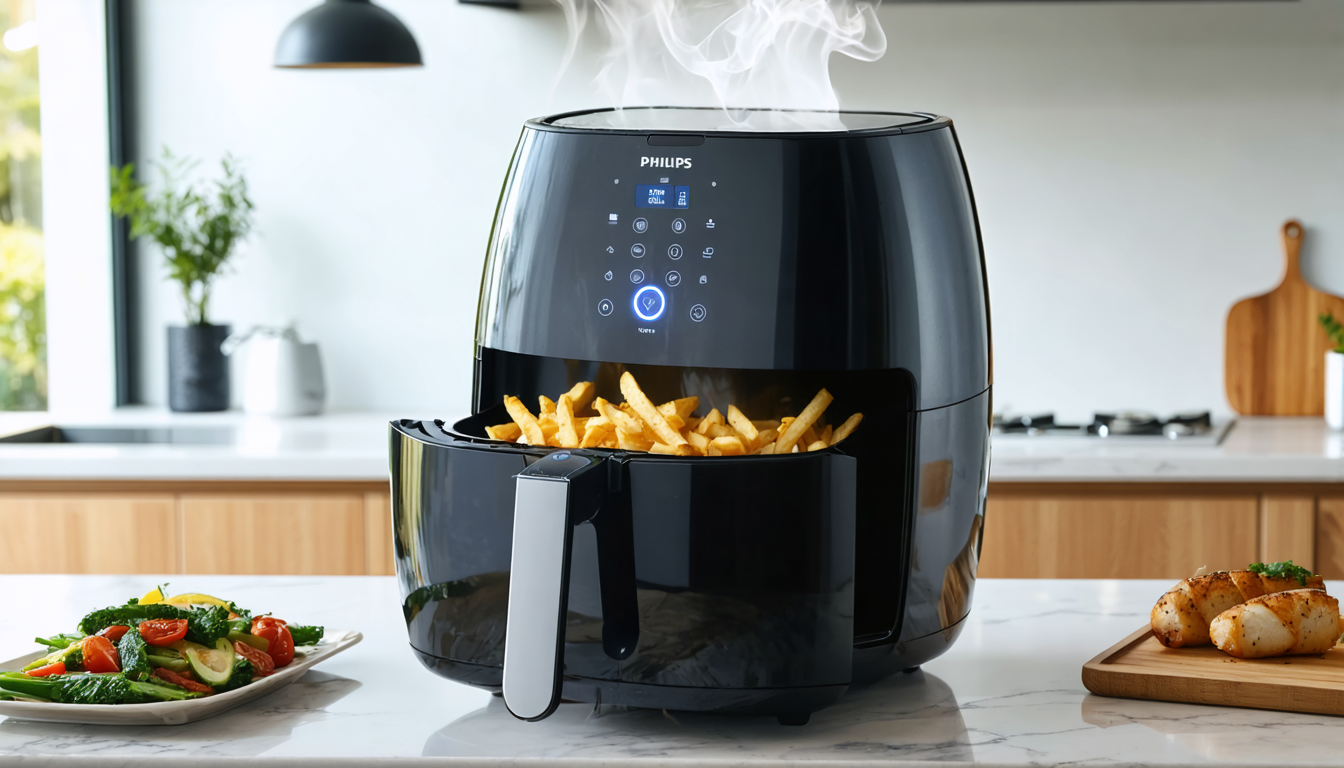 découvrez le philips airfryer série 5000, équipé d'un double panier et d'une fonction cuisson vapeur pour des repas sains, rapides et savoureux à chaque utilisation.