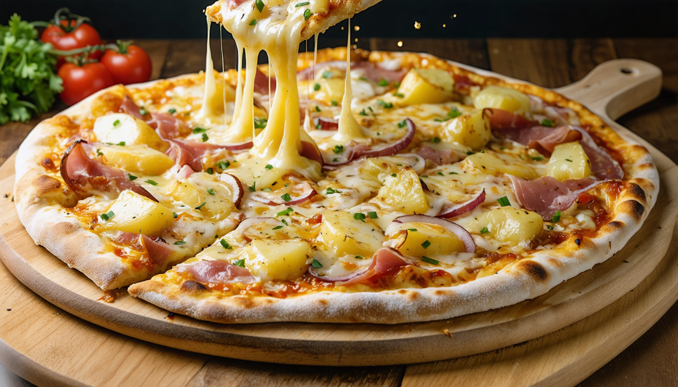 découvrez notre recette de pizza raclette, une délicieuse fusion de fromage fondu et de pâte croustillante, parfaite pour les amateurs de saveurs réconfortantes et gourmandes.