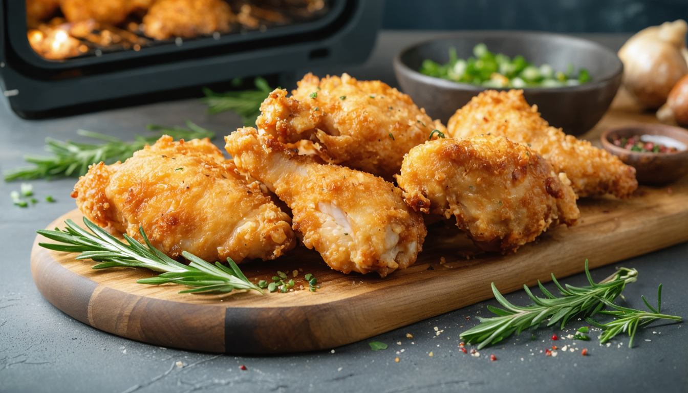 découvrez la recette express du poulet blanc croustillant à l’airfryer, pour un plat savoureux, léger et prêt en un rien de temps. parfait pour un repas gourmand et rapide !