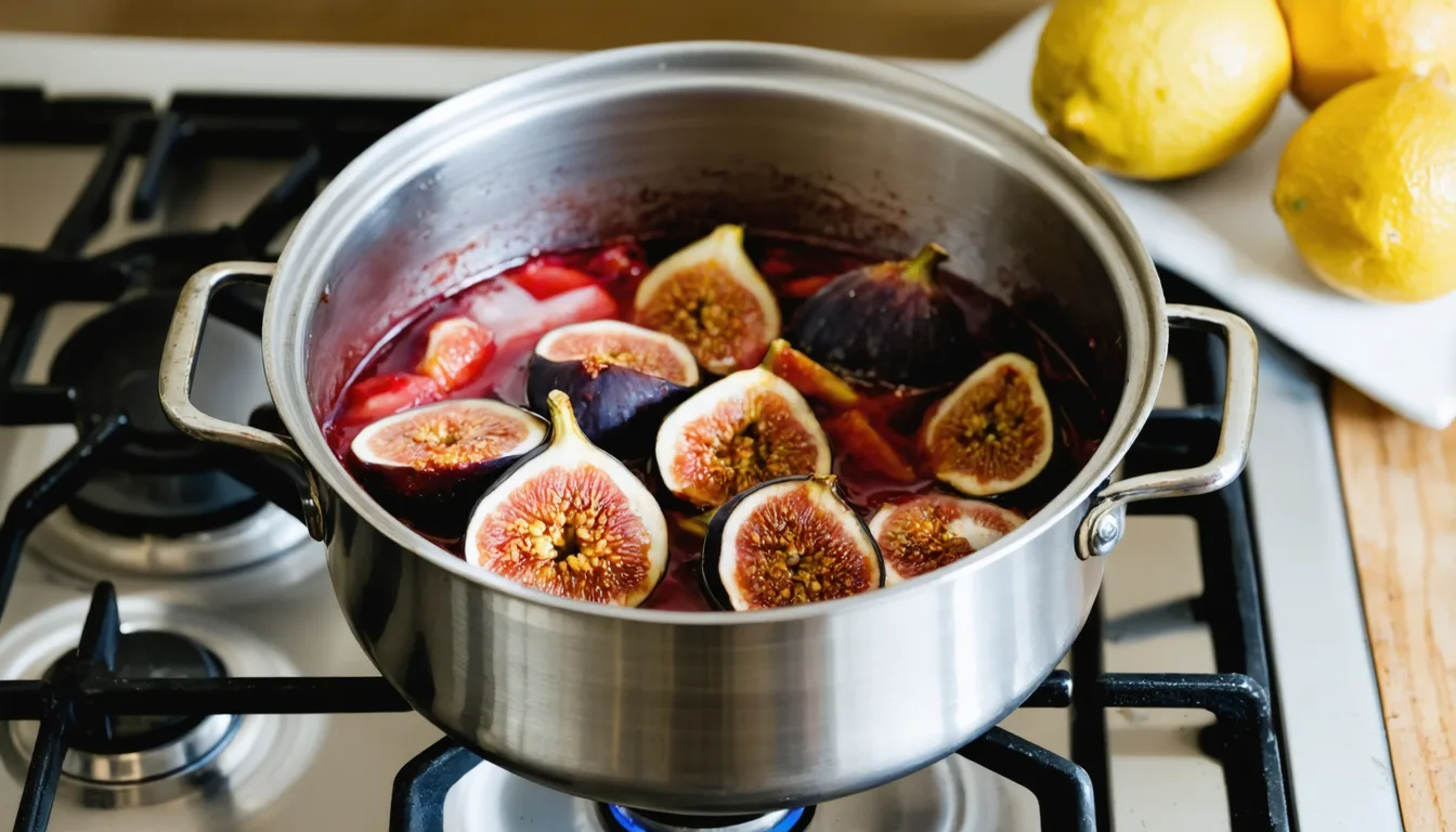 découvrez notre guide pas à pas pour préparer facilement une délicieuse compote de figues fraîches, idéale pour savourer un dessert gourmand maison.