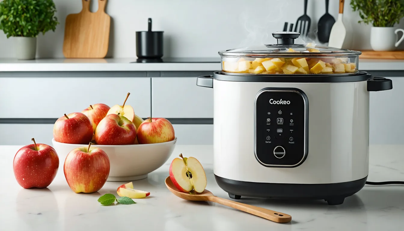 découvrez une recette simple et rapide pour préparer une délicieuse compote de pommes pour bébé avec le cookeo. idéal pour un repas sain et facile en un rien de temps.