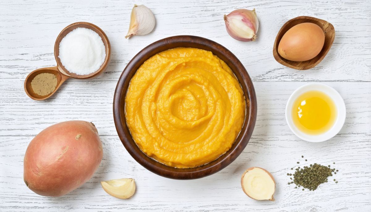 découvrez notre recette de purée de patate douce, veloutée et riche en saveurs, parfaite pour accompagner vos plats et régaler toute la famille.