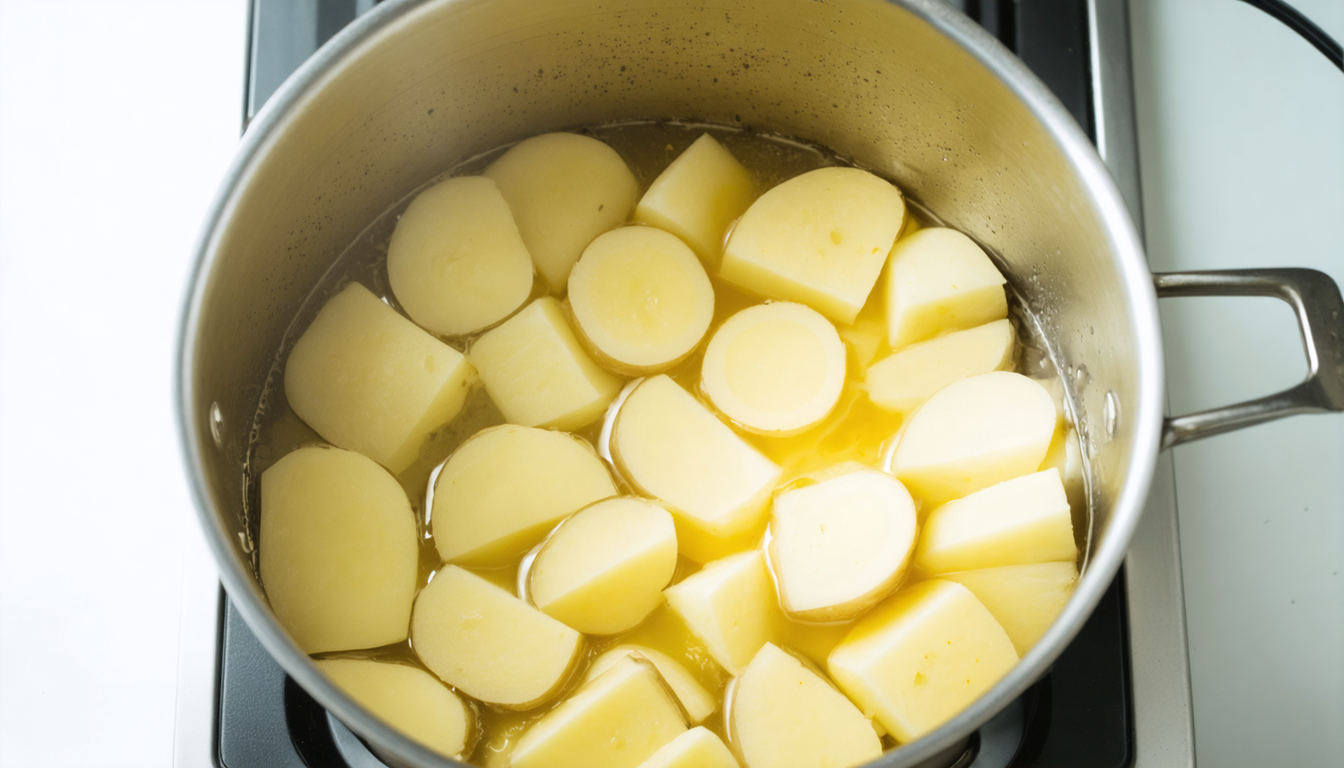 découvrez notre recette savoureuse de purée de pommes de terre au fromage bleu, un plat réconfortant et facile à préparer qui ravira vos papilles.