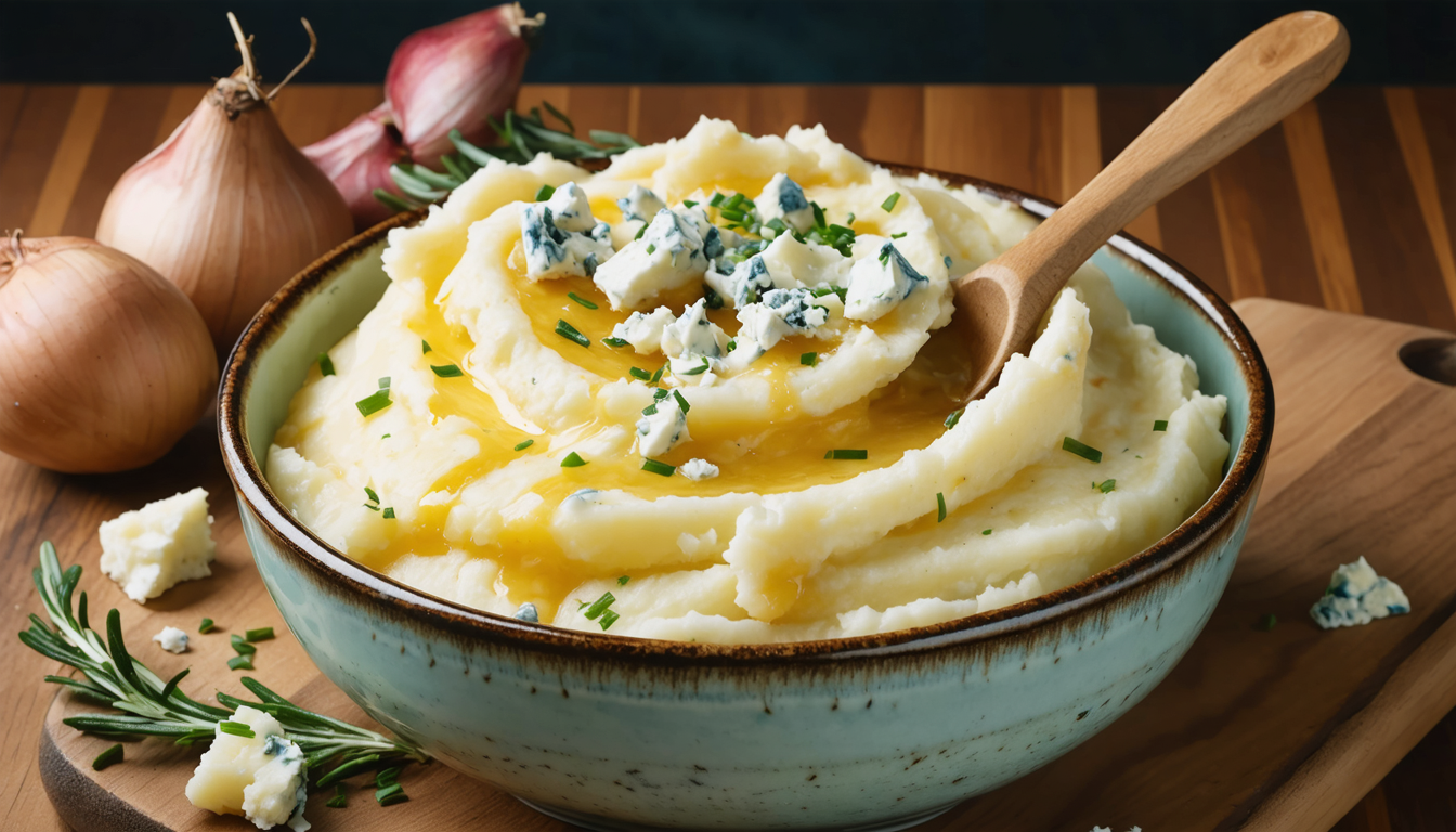 découvrez notre recette facile et gourmande de purée de pommes de terre au fromage bleu, un plat réconfortant et savoureux parfait pour toutes les occasions.