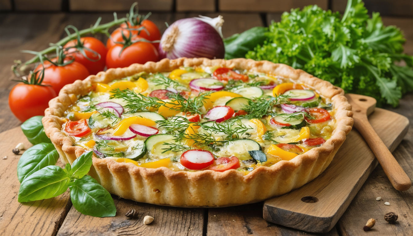 découvrez notre recette de quiche estivale légère aux légumes frais, parfaite pour un dîner rapide, sain et savoureux. facile à préparer et pleine de fraîcheur !