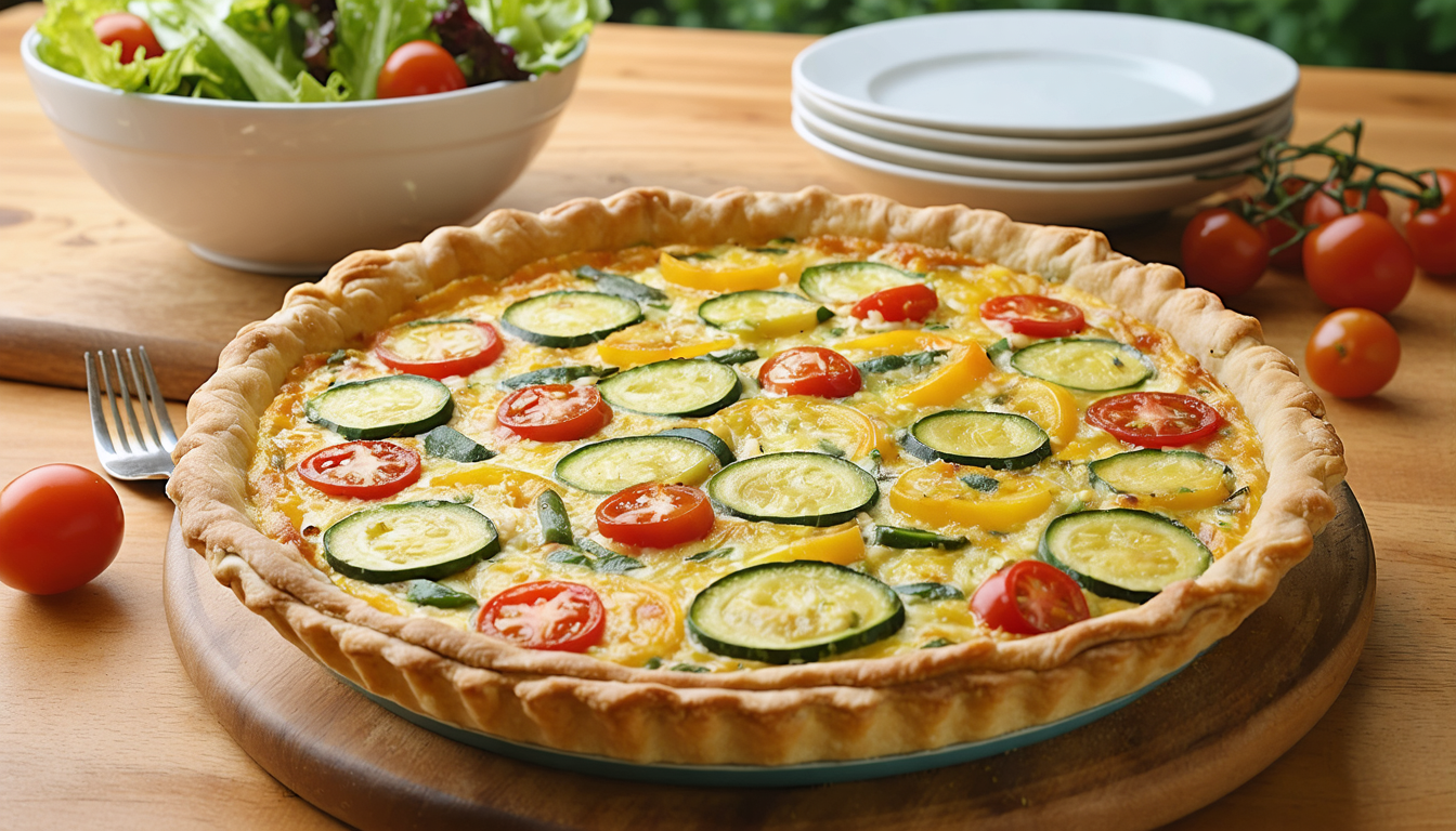 découvrez notre recette de quiche estivale légère aux légumes frais, idéale pour un dîner rapide, sain et savoureux en toute saison.