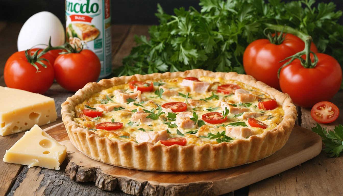 découvrez la recette rapide et savoureuse de la quiche express au thon et tomates, parfaite pour un repas simple et gourmand en un rien de temps.