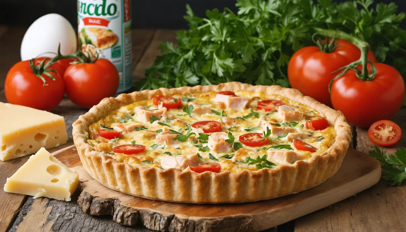 découvrez la recette rapide et savoureuse de la quiche express au thon et tomates, parfaite pour un repas simple et gourmand en un rien de temps.