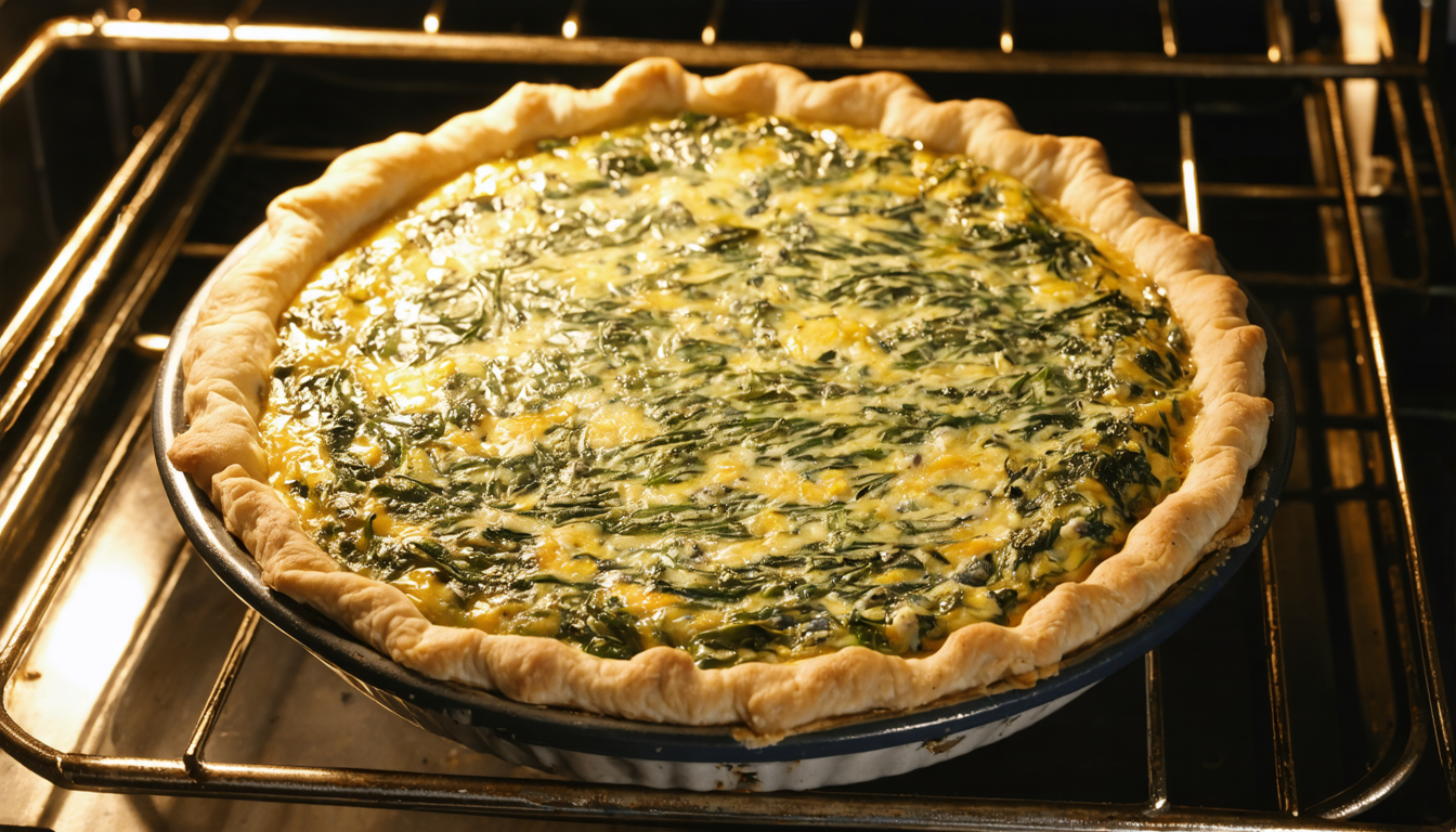 découvrez notre recette simple et savoureuse de quiche gourmande au bleu, épinards frais et pignons de pin, parfaite pour un repas équilibré et plein de goût.