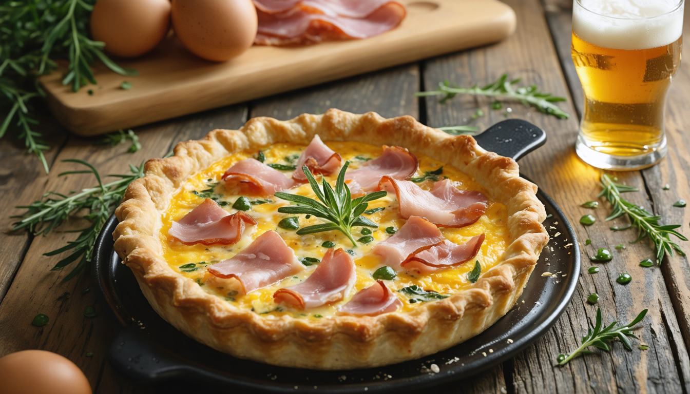 découvrez une recette gourmande et simple de quiche légère au jambon maigre et bière, parfaite pour un repas savoureux et équilibré.