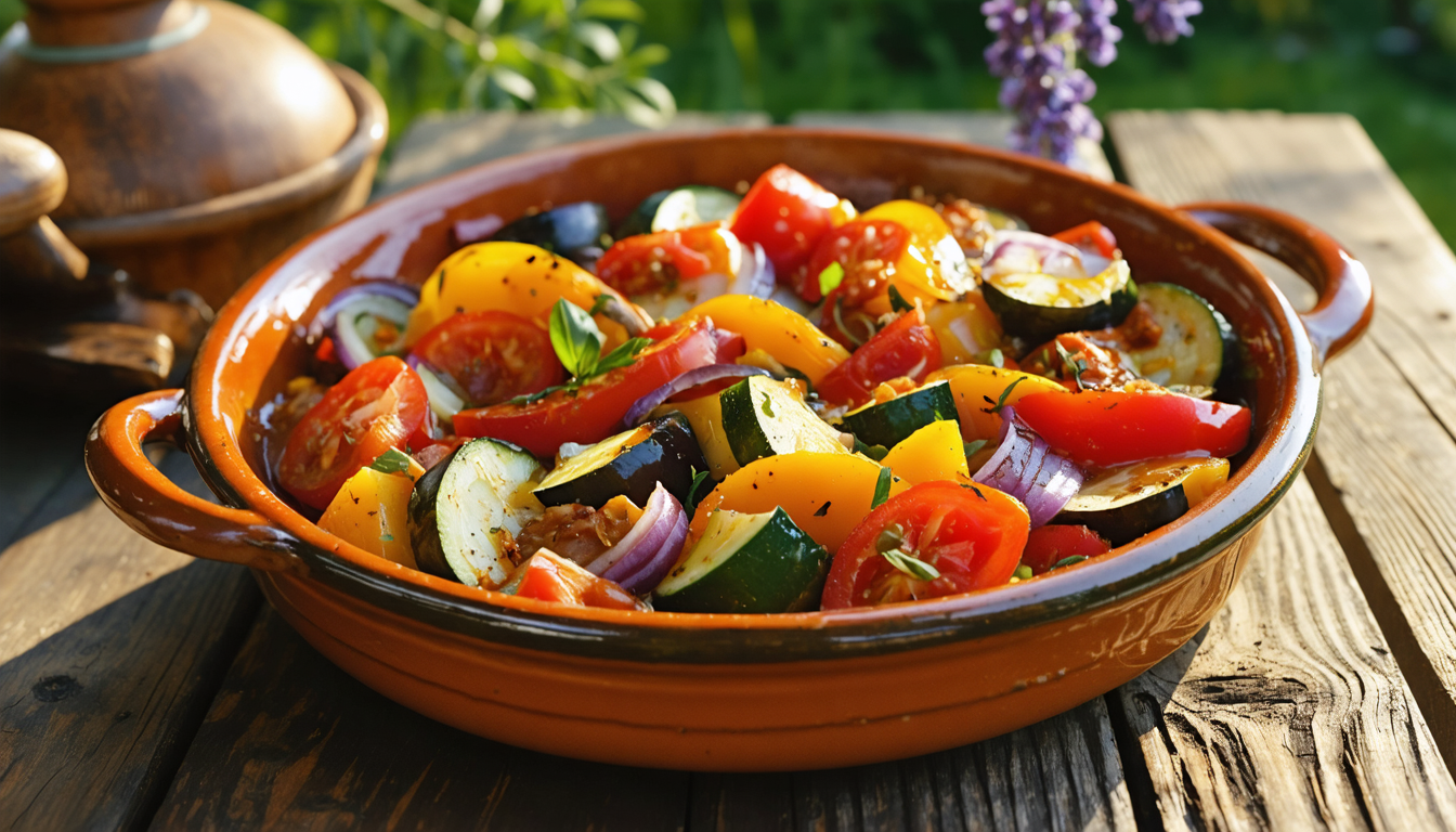 découvrez la ratatouille niçoise authentique, un plat traditionnel qui capture les saveurs ensoleillées de provence à chaque bouchée. savourez un mélange parfait de légumes frais et d'épices locales.
