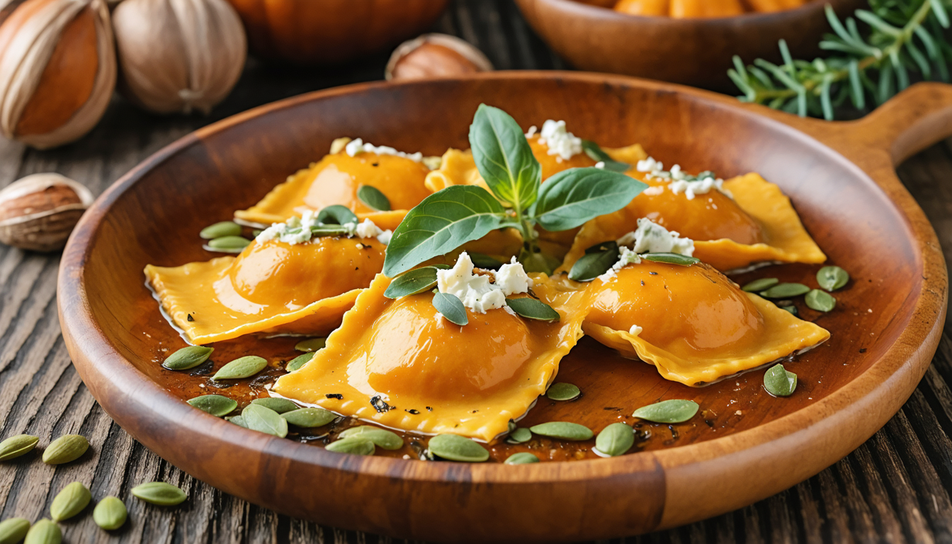 découvrez nos raviolis fondants au potimarron et fromage bleu, une recette gourmande qui célèbre les saveurs chaleureuses de l'automne. parfait pour un repas réconfortant et savoureux!