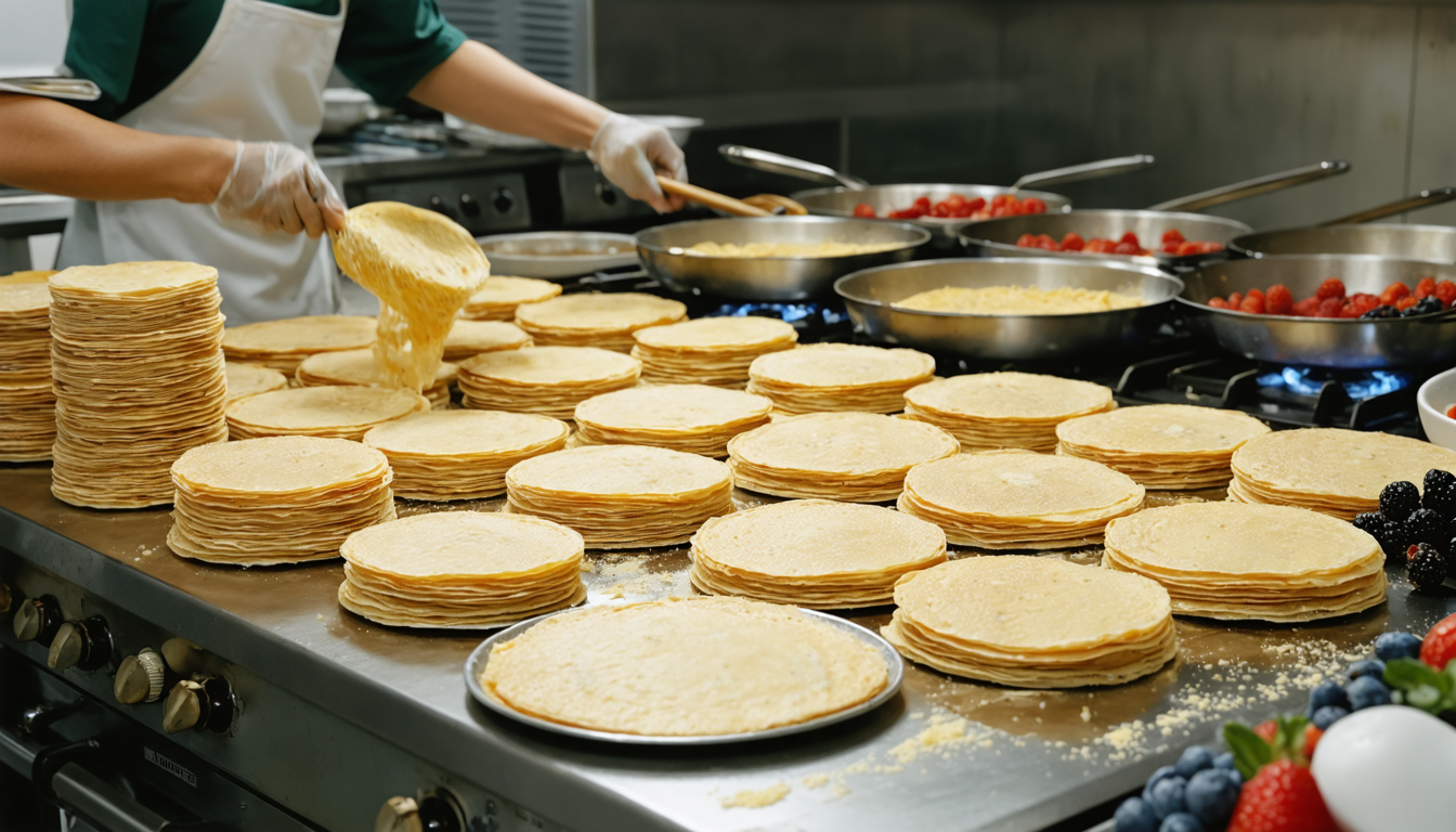 découvrez une recette express de crêpes simple et rapide pour régaler 30 convives facilement. parfaite pour vos grandes occasions !