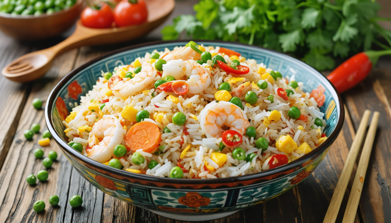 découvrez notre recette authentique de riz cantonais à la vietnamienne, un plat savoureux et riche en couleurs qui ravira vos papilles.