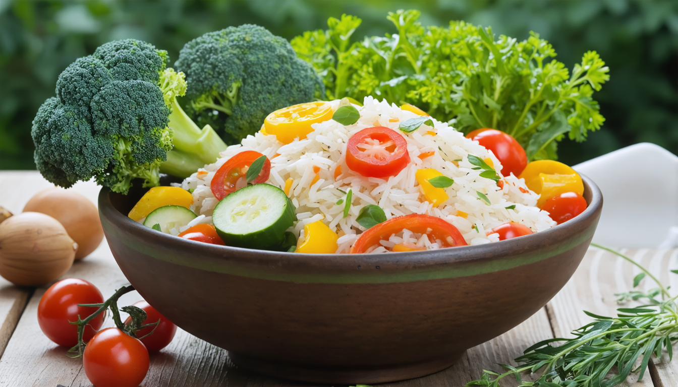 découvrez notre recette de riz léger aux légumes de printemps, une option saine et savoureuse pour un repas équilibré et plein de fraîcheur.