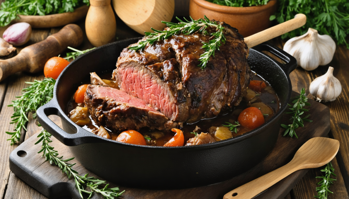 découvrez notre recette simple et gourmande de rôti de veau en cocotte, parfaite pour un repas savoureux et facile à préparer.