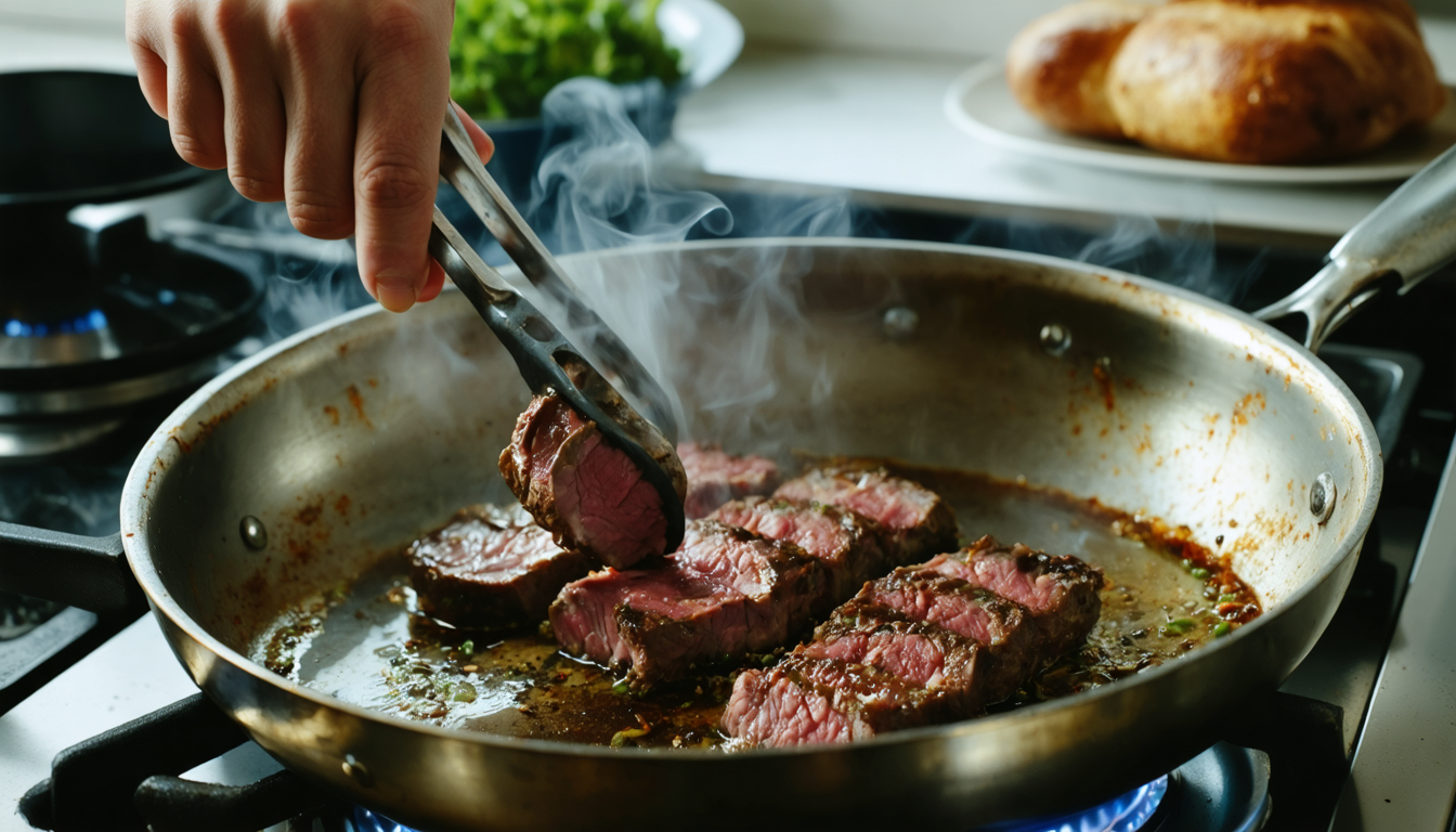 apprenez à saisir à la poêle correctement et évitez l'erreur courante que vous faites sans le savoir pour des plats parfaitement cuits et savoureux.