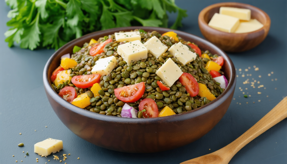 découvrez notre salade de lentilles aux croustillants d'emmental, une recette gourmande et saine alliant saveurs délicates et texture croustillante pour un repas équilibré et savoureux.
