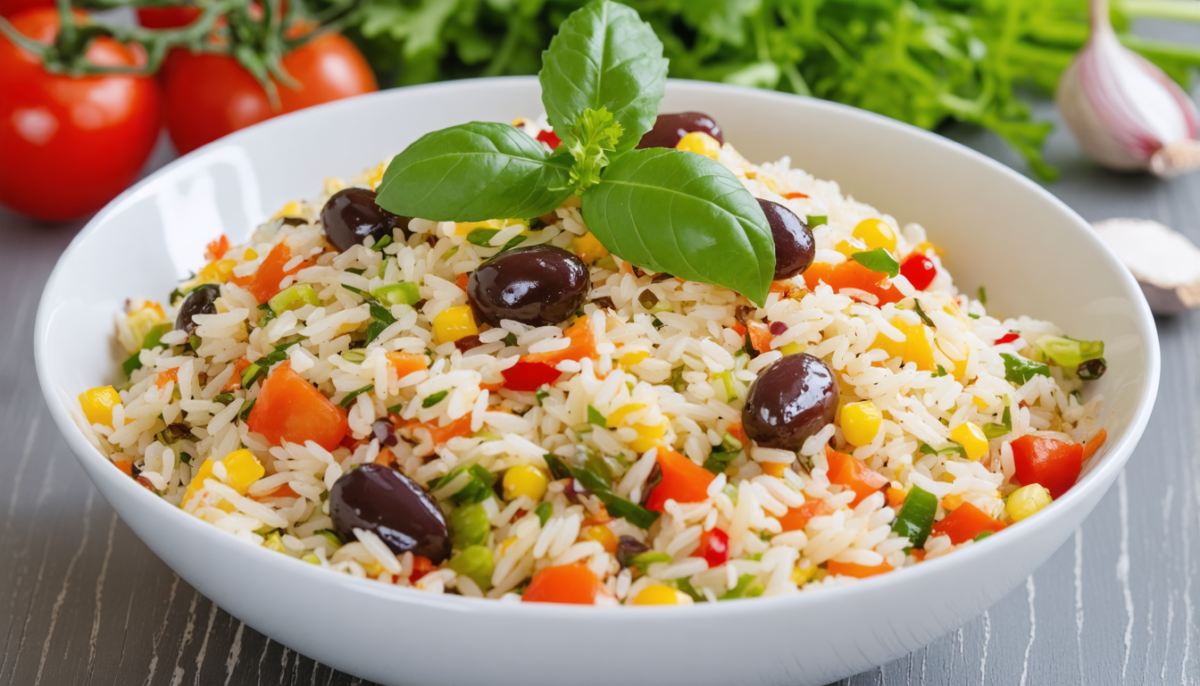 découvrez notre recette de salade de riz express, fraîche et savoureuse, prête en seulement 15 minutes pour égayer vos journées d'été.