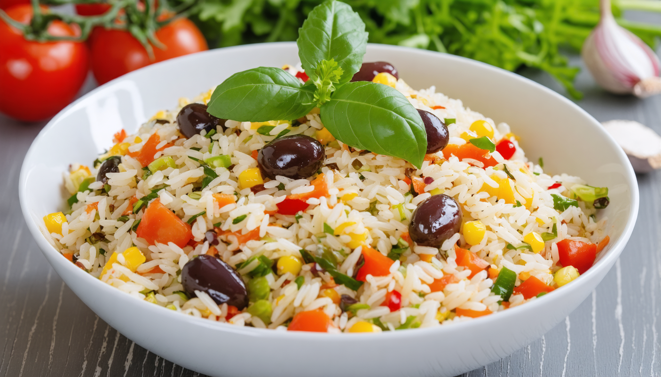 découvrez notre recette de salade de riz express, fraîche et savoureuse, prête en seulement 15 minutes pour égayer vos journées d'été.