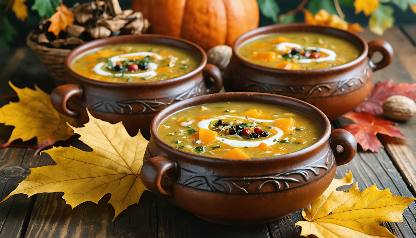 découvrez une recette gourmande de soupe de potimarron au fromage de chèvre, parfaite pour savourer la douceur de l'automne avec des saveurs réconfortantes et délicieuses.