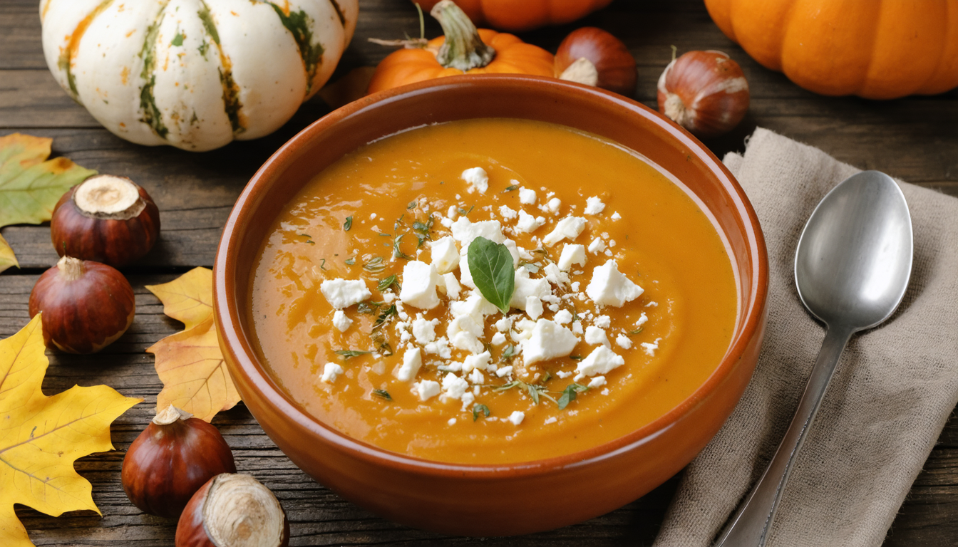 découvrez notre recette gourmande de soupe de potimarron au fromage de chèvre, parfaite pour savourer la douceur de l'automne avec des saveurs réconfortantes et délicates.