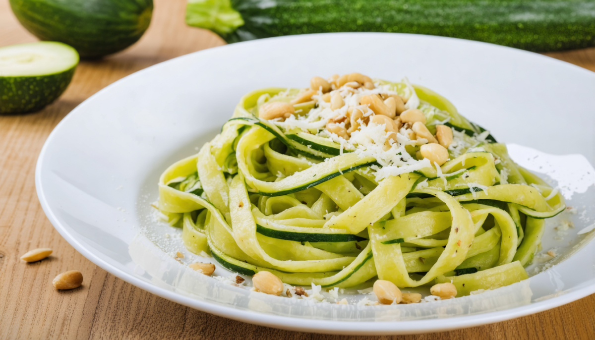 découvrez notre recette gourmande et fraîche de tagliatelles de courgettes aux pignons et fromage de brebis, parfaite pour un repas léger et savoureux.