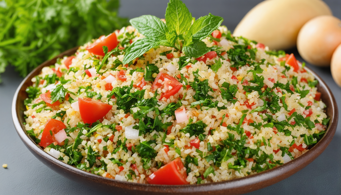 découvrez notre recette de taboulé libanais, une salade estivale fraîche et parfumée, parfaite pour accompagner vos barbecues et régaler vos invités.