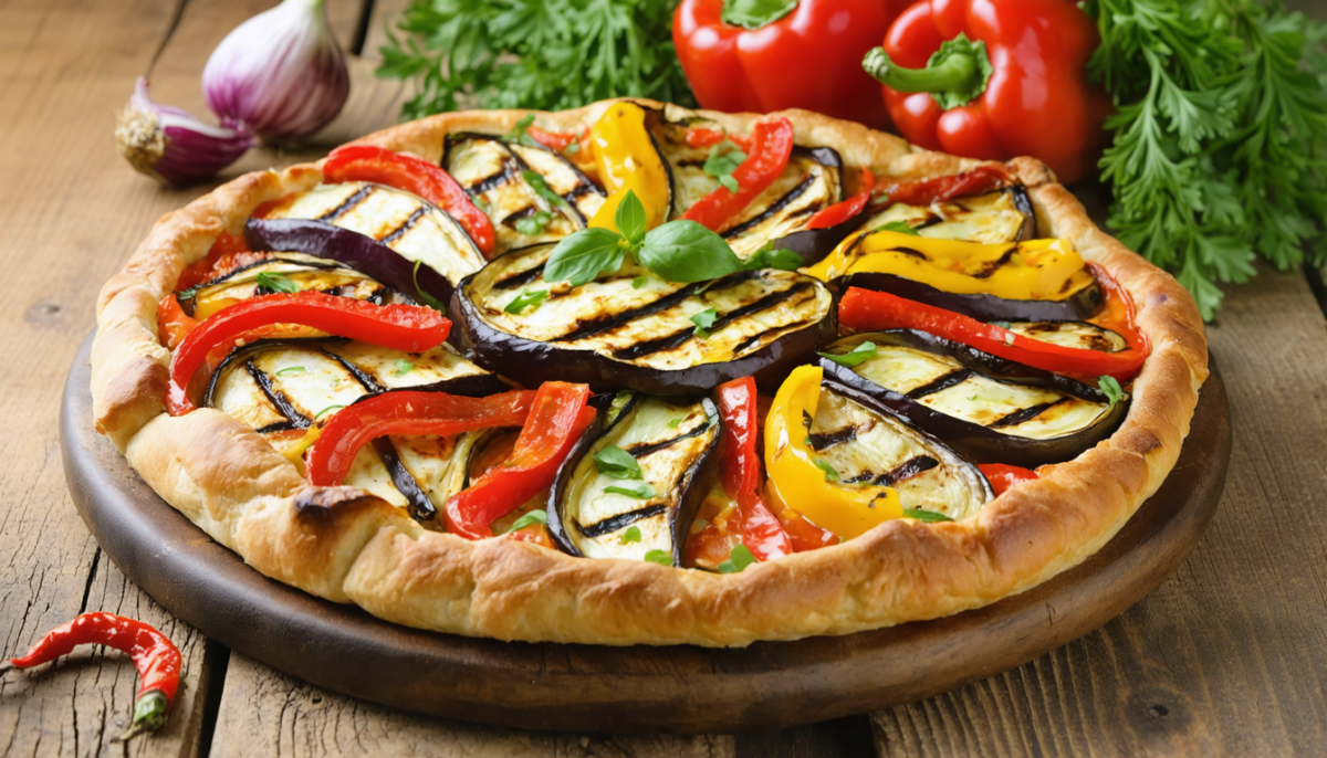 découvrez notre recette de tarte estivale aux légumes grillés, alliant fraîcheur et saveur pour une douceur saine, parfaite pour garder la ligne cet été.