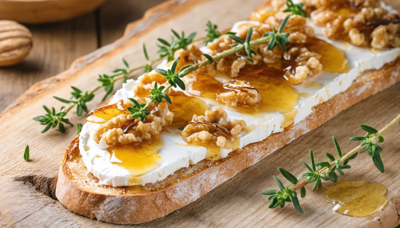 découvrez la tartine de chèvre au miel, une recette gourmande et facile à préparer pour un délicieux équilibre entre douceur et saveurs salées.