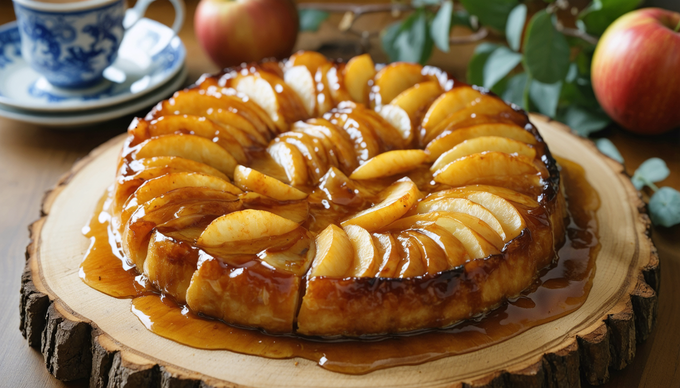découvrez notre recette savoureuse de tatin salée aux pommes caramélisées, oignons fondants et fromage gourmand, idéale pour un repas réconfortant et plein de saveurs.