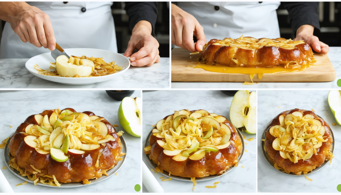 découvrez une délicieuse tatin salée aux pommes caramélisées, oignons fondants et fromage gourmand, une recette simple et savoureuse à déguster en toute occasion.