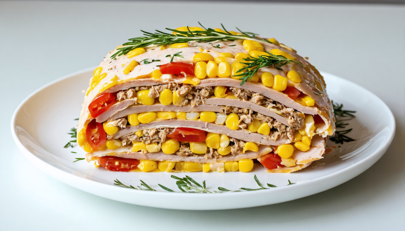 découvrez notre recette facile et délicieuse de terrine de dinde légère au maïs et tomates, parfaite pour un repas sain et savoureux.