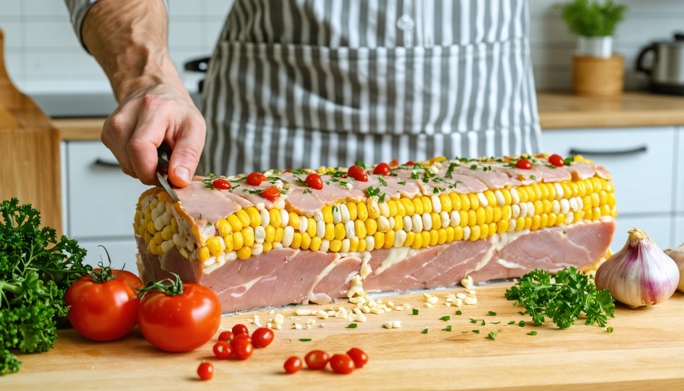 découvrez notre recette facile et délicieuse de terrine de dinde légère au maïs et tomates, parfaite pour un repas sain et savoureux.