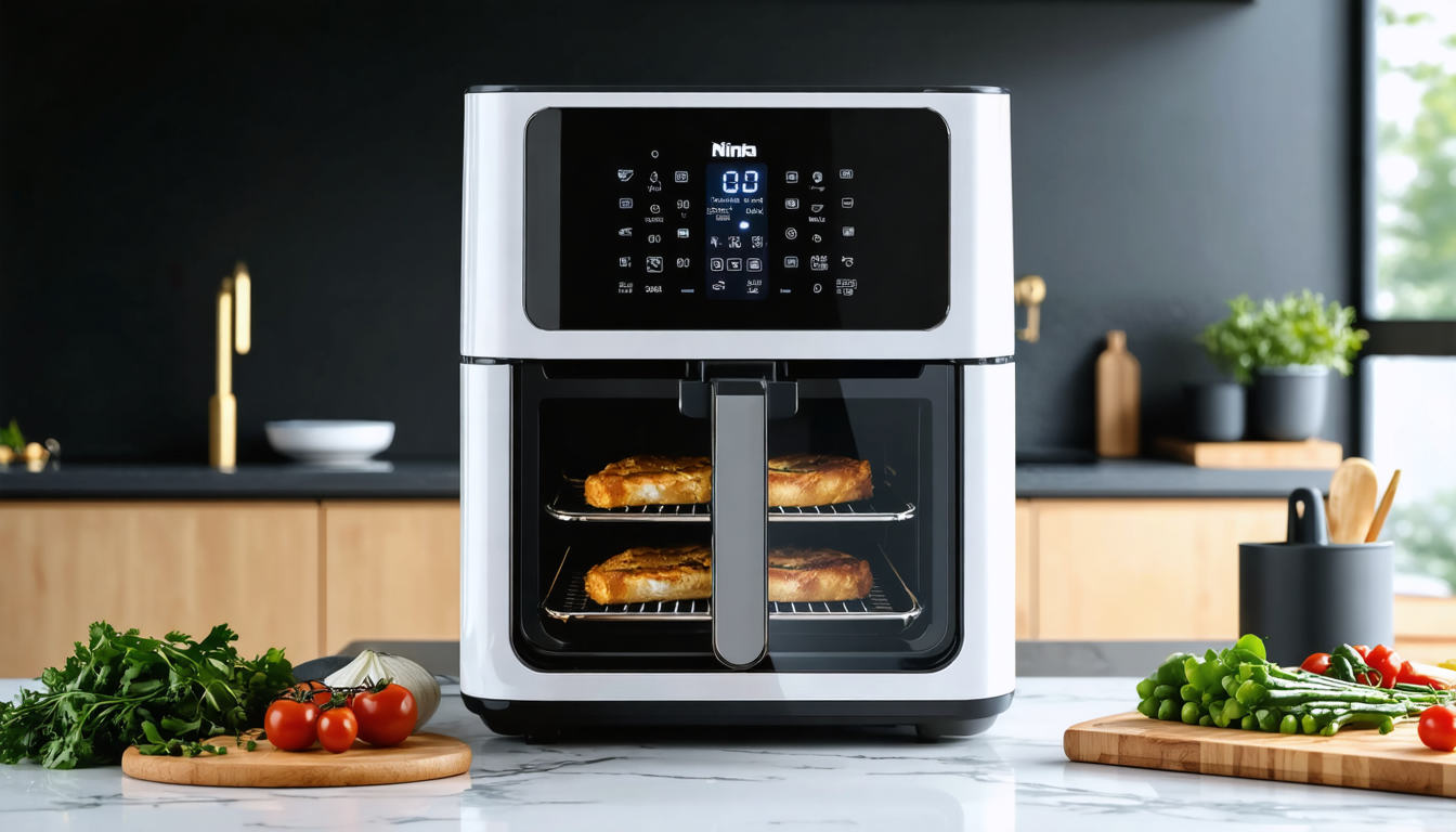 découvrez notre test complet de la friteuse ninja double stack xl sl400euwh, offrant 9,5 l de capacité pour une cuisson saine sans huile. performances, fonctionnalités et conseils d'utilisation détaillés.