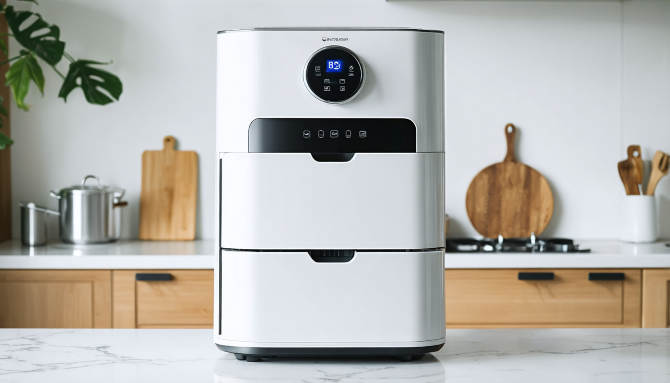découvrez notre test complet de la friteuse ninja double stack xl sl400euwh, offrant 9,5 l de cuisson saine sans huile pour des repas savoureux et légers.