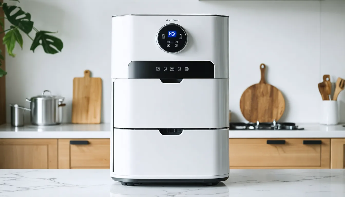 découvrez notre test complet de la friteuse ninja double stack xl sl400euwh, offrant 9,5 l de cuisson saine sans huile pour des repas savoureux et légers.
